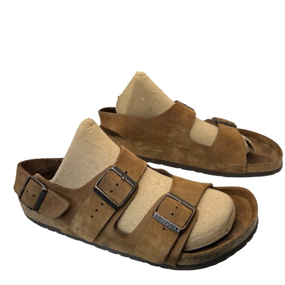 BIRKENSTOCK sz 42 W11 M9 milano leather sandal women's 11 mens 9 - Picture 1 of 15